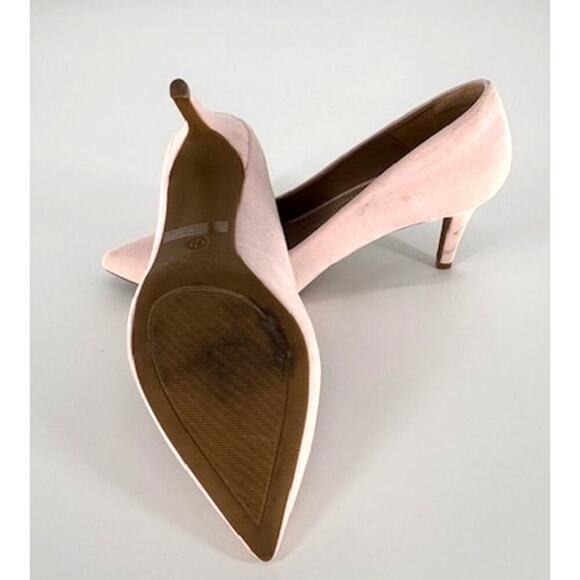 Dream Pairs Closed Toe 3” Heels in Pink Suede – Size 9 - Picture 6 of 7